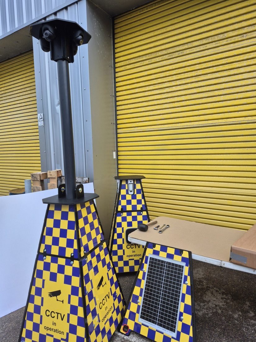 Vigil 700 rapid-deployment CCTV tower on site